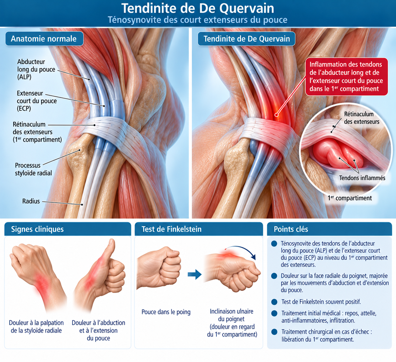 Tendinite de De Quervain
