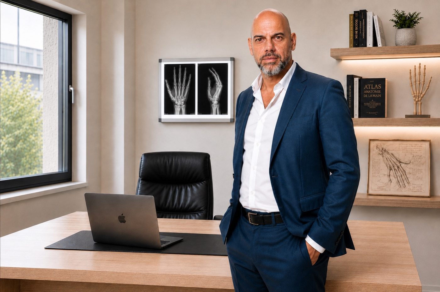 Dr Michael Temam, chirurgien de la main, en cabinet