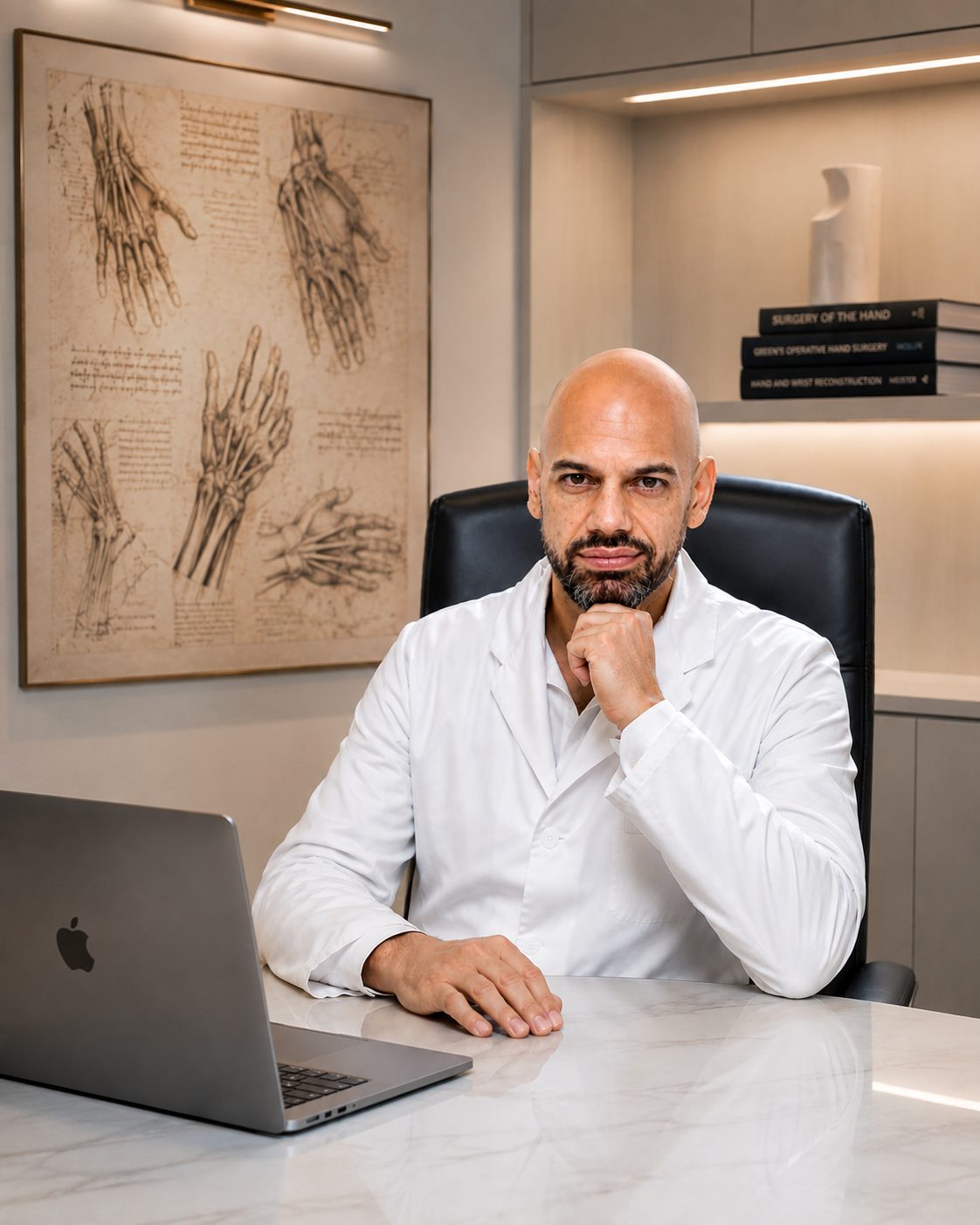 Dr Michael Temam dans son cabinet